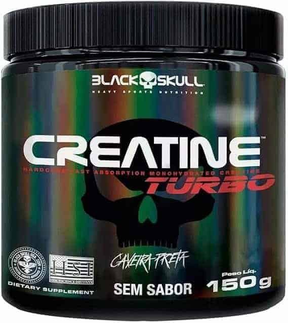 Creatine-Turbo-BlackSkull-Creatina-Monohidratada-em-po-com-carboidrato-para-melhor-absorcao-e-performance-300g-Refil-Sem-sabor.jpg Creatine Turbo BlackSkull - Creatina Monohidratada em pó, com carboidrato para melhor absorção e performance (150g Pote, Sem sabor) - Imagem 1