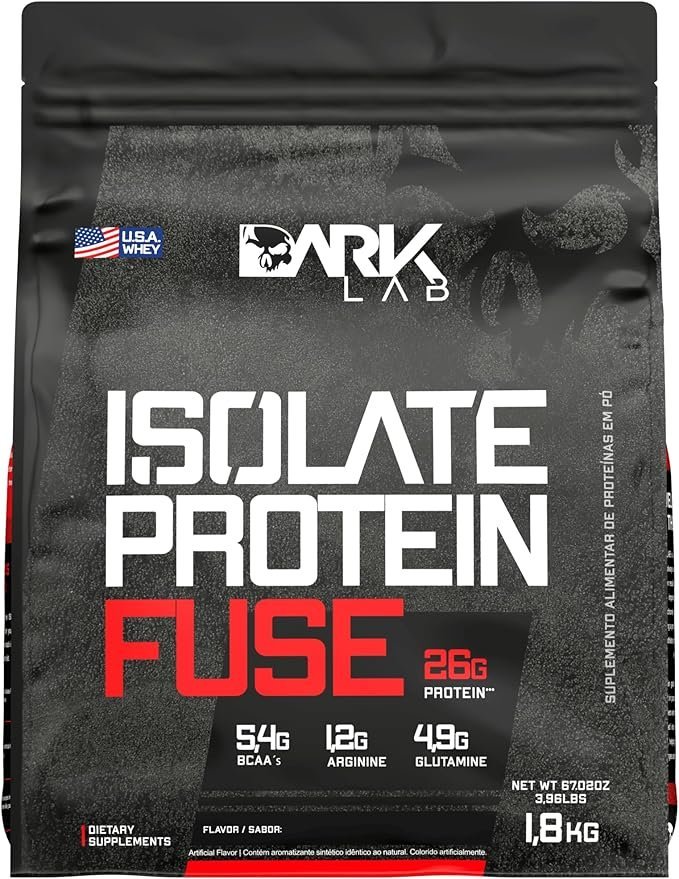 Isolate-Protein-Fuse-Dark-Lab-1.8Kg-Cookies-Suporte-Muscular.jpg Isolate Protein Fuse Dark Lab, 1.8Kg, Cookies, Suporte Muscular - Imagem 1
