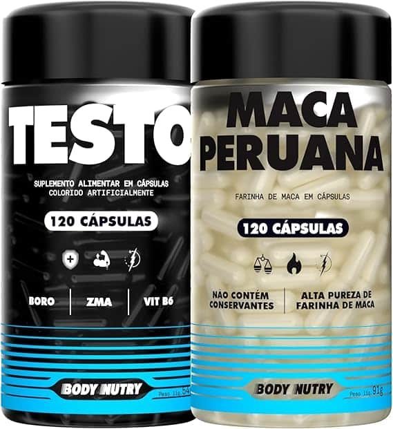 Kit-Maca-Peruana-Amarela-2500mg-120-Capsulas-Sem-Gluten-Testo-Vitaminas-e-minerais-com-Boro-120-Capsulas-1.jpg Kit Maca Peruana Amarela 2500mg 120 Capsulas Sem Gluten + Testo Vitaminas e minerais com Boro 120 Capsulas - Imagem 1