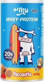 '+Mu Whey Concentrado Sabor Paçoquita 20g Proteína - Pote 450g