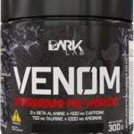 Pré-Treino Venom Underground Dark Lab 300g, Limão, Estímulo Físico e Mental