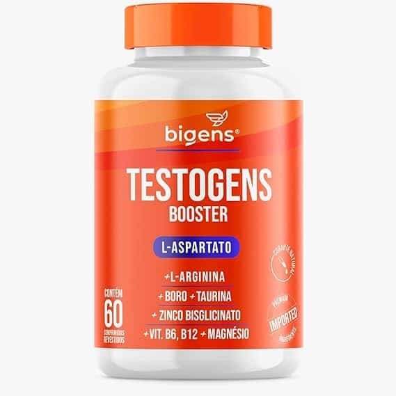 Testogens-Booster-L-Aspartato-Boro-Taurina-Zinco-Bisglicinato-Magnesio-60-Capsulas-Bigens.jpg Testogens Booster, L-Aspartato, Boro, Taurina, Zinco Bisglicinato, Magnésio, 60 Cápsulas, Bigens - Imagem 1