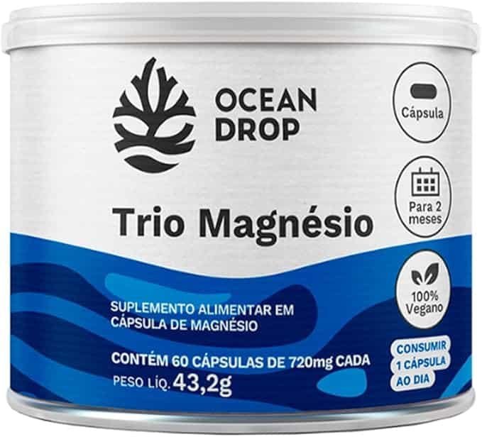 Trio-Magnesio-60-capsulas-720-mg-Ocean-Drop.jpg Trio Magnésio 60 cápsulas 720 mg Ocean Drop - Imagem 1