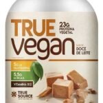 True Source True Vegan Proteína Vegetal - 837G Doce De Leite