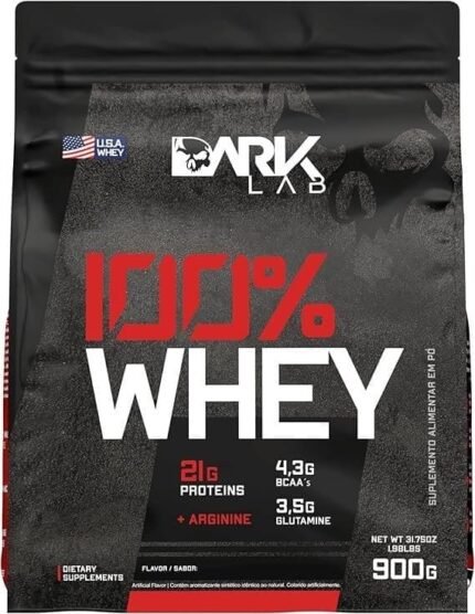 Whey 100% Concentrado Refil 900G Chocolate Dark Lab